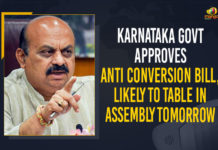 Karnataka Govt Approves Anti Conversion Bill, Likely To Table In Assembly Tomorrow Karnataka-Govt-Approves-Anti-Conversion-Bill,-Likely-To-Table-In-Assembly-Tomorrow