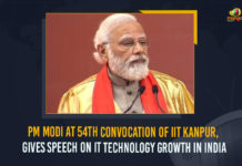 IIT Kanpur, IIT Kanpur Convocation, IIT Kanpur Convocation event, Indian Institute of Technology Kanpur, IT Technology Growth In India, Mango News, Narendra Modi, PM attends 54th Convocation Ceremony of IIT Kanpur, PM Modi At 54th Convocation Of IIT Kanpur, PM Modi At 54th Convocation Of IIT Kanpur Gives Speech On IT Technology Growth In India, PM Modi At IIT Kanpur Convocation, Time To Quest For Best, Uttar Pradesh, World of technology receiving priceless gifts from IIT Kanpur