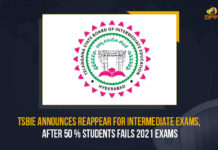 TSBIE Announces Reappear For Intermediate Exams, After 50 % Students Fails 2021 Exams 50% 1st year Inter students fail exam, After 50 % Students Fails 2021 Exams, Intermediate exams, Intermediate first year results, Intermediate Public Examinations, intermediate Public Examinations in April 2022, Mango News, Telangana, Telangana State Board of Intermediate Education, TS Inter first year result 2021 declared, TS Inter first-year results 2021, TSBIE, TSBIE 2021, TSBIE Announces Reappear For Intermediate Exams, TSBIE Announces Reappear For Intermediate Exams After 50 % Students Fails 2021 Exams