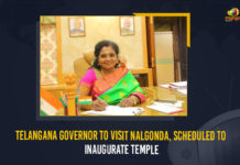 Anishetty Duppalapalli, Central Government, Governor lauds IRCS Nalgonda, Governor of Telangana, Governor Tamilisai to visit Nalgonda, Governor Tamilisai to visit Nalgonda today, Mango News, MangoNews, Nalgonda district, Paddy Procurement Centers, Paddy procurement issue, Santosh Matha Temple, Sherbunglow, Tamilisai Soundararajan, Tamilisai Soundararajan To Visit Nalgonda, Tamilisai Soundararajan To Visit Nalgonda To Inaugurate Temple, Telangana, To Inaugurate Temple