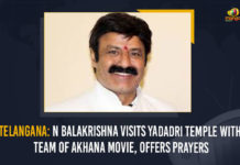 Telangana: N Balakrishna Visits Yadadri Temple With Team Of Akhana Movie, Offers Prayers Telangana: N Balakrishna Visits Yadadri Temple With Team Of Akhana Movie, Offers Prayers