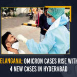 Telangana: Omicron Cases Rise With 4 New Cases In Hyderabad Coronavirus, Covid B.1.1.529 variant, COVID-19, covid-19 new variant, Mango News, New Coronavirus Strain, New Covid 19 Variant, New Covid Strain Omicron, Omicron, Omicron covid variant, Omicron variant, omicron variant in India, omicron variant south africa, Telangana Omicron, Telangana Omicron Cases, Telangana Omicron Cases Rise With 4 New Cases, Telangana Omicron Cases Rise With 4 New Cases In Hyderabad, Update on Omicron
