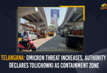 Telangana: Omicron Threat Increases, Authority Declares Tolichowki As Containment Zone Authority Declares Tolichowki As Containment Zone, Coronavirus, COVID-19, covid-19 new variant, Mango News, New Covid 19 Variant, Omicron, Omicron covid variant, Omicron variant, omicron variant in India, Telangana Omicron, Telangana Omicron Cases, Telangana Omicron Cases Rise, Telangana Omicron Threat Increases, Telangana Omicron Threat Increases Authority Declares Tolichowki As Containment Zone, Tolichowki As Containment Zone, Update on Omicron