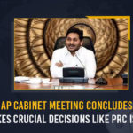 AP Cabinet Meeting Concludes, Takes Crucial Decisions Like PRC Issue AP Cabinet Meeting Concludes Takes Crucial Decisions Like PRC Issue, AP Cabinet Meeting, AP cabinet meeting ends, AP Cabinet Meeting Concludes, Cabinet Meeting Highlights, AP Cabinet Meeting Live Updates, Cabinet Meeting, AP Cabinet Meeting Clears PRC Issue, AP Cabinet Meeting Crucial Decisions On PRC Issue, PRC Issue, AP, AP Cabinet Meeting Latest News, AP Cabinet Meeting Latest Updates, Mango News, AP CM YS Jagan, CM YS Jagan, Jagan,