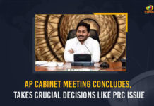 AP Cabinet Meeting Concludes, Takes Crucial Decisions Like PRC Issue AP Cabinet Meeting Concludes Takes Crucial Decisions Like PRC Issue, AP Cabinet Meeting, AP cabinet meeting ends, AP Cabinet Meeting Concludes, Cabinet Meeting Highlights, AP Cabinet Meeting Live Updates, Cabinet Meeting, AP Cabinet Meeting Clears PRC Issue, AP Cabinet Meeting Crucial Decisions On PRC Issue, PRC Issue, AP, AP Cabinet Meeting Latest News, AP Cabinet Meeting Latest Updates, Mango News, AP CM YS Jagan, CM YS Jagan, Jagan,