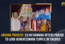 Andhra Pradesh: CJI NV Ramana Offers Prayer To Lord Venkateswara Temple In Tirupati Andhra Pradesh CJI NV Ramana Offers Prayer To Lord Venkateswara Temple In Tirupati, Andhra Pradesh, CJI NV Ramana Offers Prayer To Lord Venkateswara Temple In Tirupati, Lord Venkateswara Temple In Tirupati, CJI NV Ramana, Tirupati Lord Venkateswara Temple, Andhra Pradesh CJI NV Ramana Offers, CJI NV Ramana Offers Prayer, AP, AP Latest News, AP Live Updates, Tirupati Live Updates, Chief Justice of India, Justice NV Ramana, Justice NV Ramana Offers Prayer To Lord Venkateswara Temple In Tirupati, Mango News,