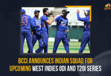BCCI Announces Indian Squad For Upcoming West Indies ODI And T20I Series 18 member squad of Team India,BCCI Announces Indian Squad For Upcoming West Indies ODI And T20I Series, BCCI Announces Indian Squad For Upcoming West Indies ODI Series, BCCI Announces Indian Squad For Upcoming West Indies T20I Series, Indian Squad For Upcoming West Indies ODI And T20I Series, West Indies ODI And T20I Series, India Upcoming ODI And T20I Series, ODI Series, T20I Series, T20 International Series, Cricket, Cricket Latest News, Cricket Latest Updates, Mango News, Board of Control for Cricket in India, Board of Control for Cricket in India Announces Indian Squad For Upcoming West Indies ODI And T20I Series, Indian Team For Upcoming West Indies ODI And T20I Series,