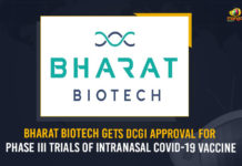 Bharat Biotech Gets DCGI Approval For Phase III Trials Of Intranasal COVID-19 Vaccine Bharat Biotech gets approval to test nasal Covid-19, Bharat Biotech Gets DCGI Approval For Phase III Trials, Bharat Biotech Gets DCGI Approval For Phase III Trials Of Intranasal COVID-19 Vaccine, Bharat Biotech Gets DCGI Nod To Test Intranasal COVID Vaccine, Bharat Biotech gets nod to conduct Phase III trials, Bharat Biotech’s nasal covid booster dose gets approval for trials, Bharat Biotech’s nasal Covid booster dose gets DCGI, Bharat Biotech’s nasal COVID-19 booster dose, DCGI Approval For Phase III Trials Of Intranasal COVID-19 Vaccine, DGCI Gives Nod For Phase-3 Trials of Bharat Biotech, Mango News