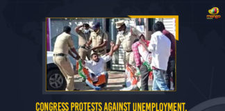 Congress Protests Against Unemployment Demands To Release Govt Job Notifications In Telangana, Congress Protests Against Unemployment In Telangana, Congress Protests Against To Release Govt Job Notifications In Telangana, Govt Job Notifications In Telangana, Telangana, Telangana Latest News, Telangana Latest Updates, Mango News, Congress Party, Indian National Congress Protests Against Unemployment In Telangana, Indian National Congress, Unemployment In Telangana, Govt Job Notifications In Telangana,