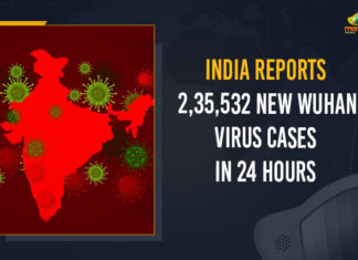 India Reports 235532 New Wuhan Virus Cases In 24 Hours, India Reports 235532 New Wuhan Virus Cases, India Reports 2.35L New Wuhan Virus Cases In 24 Hours, 2.35L New Wuhan Virus Cases In India, COVID-19, COVID-19 Live Updates, Covid-19 New Updates, Mango News, 2.35L New Cases, 2.35L New COVID-19 Cases In 24 Hours In India, Omicron Cases, Omicron, Update on Omicron, Omicron covid variant, Omicron variant, coronavirus, coronavirus News, coronavirus Live Updates,