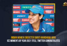 Indian Women Cricketer Smriti Mandhana Wins ICC Women’s Of Year 2021 Title, Twitter Congratulates Indian Women Cricketer Smriti Mandhana Wins ICC Women's Of Year 2021 Title Twitter Congratulates, Indian Women Cricketer Smriti Mandhana Wins ICC Women's Of Year 2021 Title, Indian Women Cricketer Smriti Mandhana, ICC Women's Of Year 2021 Title, Smriti Mandhana, ICC Women's Of Year 2021 ICC, ICC Live News, ICC Latest News, ICC Live Updates, Cricket, Cricket Latest News, Smriti Mandhana Wins ICC Women's Of Year 2021 Title, Twitter Congratulates Smriti Mandhana For ICC Women's Of Year 2021 Title,