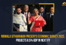Nirmala Sitharaman Presents Economic Survey 2022, Projects 8.5% GDP In Next FY Nirmala Sitharaman Presents Economic Survey 2022 Projects 8.5% GDP In Next FY, Nirmala Sitharaman, Nirmala Sitharaman Presents Economic Survey 2022, The Union Finance Minister Nirmala Sitharaman, The Union Finance Minister Nirmala Sitharaman Presents Economic Survey 2022, Gross Domestic Product is expected to increase by 8.5 % in the next fiscal year, Gross Domestic Product, fiscal year, Economic Survey 2022, Economic Survey 2022 Latest Updates, Economic Survey 2022 Latest News, Economic Survey for the fiscal year 2022, Union Finance Minister, Mango News,