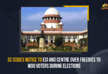 SC Issues Notice To ECI And Centre Over Freebies To Woo Voters During Elections SC Issues Notice To ECI And Centre Over Freebies To Woo Voters During Elections, SC Issues Notice To ECI And Centre, SC Issues Notice Over Freebies To Woo Voters During Elections, SC Issues Notice To ECI, SC Issues Notice To Centre, Supreme Court Issues Notice To Centre And ECI, Supreme Court Issues Notice Over Freebies To Woo Voters During Elections, Supreme Court issued a notice to the Election Commission of India, Election Commission of India, ECI, irrational freebies to woo voters, Assembly elections in the five states, Uttarakhand, Uttar Pradesh, Goa, Punjab, Karnataka, Assembly elections, Assembly elections 2022, Assembly elections Latest News, Assembly elections Latest Updates, Mango News, five states Assembly elections,