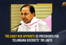 TRS Chief KCR Appoints 33 Presidents For Telangana Districts’ TRS Units TRS Chief KCR Appoints 33 Presidents For Telangana Districts TRS Units, TRS Chief KCR, 2023 Telangana Assembly elections, Telangana Assembly elections, 33 Presidents For Telangana Districts TRS Units, Telangana Rashtra Samithi, CM KCR Appoints 33 Presidents For Telangana Districts TRS Units, 33 Presidents For Telangana Districts, Telangana Assembly elections Latest News, Telangana Assembly elections Latest Updates, 33 Presidents For Telangana List, 33 Presidents For Telangana, Mango News, TRS Party, TRS Party Latest News, TRS Party Latest Updates, CM KCR, Telangana CM KCR,