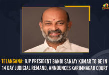 Telangana: BJP President Bandi Sanjay Kumar To Be In 14 Day Judicial Remand, Announces Karimnagar Court Announces Karimnagar Court, Bandi Sanjay arrested, Bandi Sanjay in judicial custody, Bandi Sanjay Kumar To Be In 14 Day Judicial Remand, Bandi Sanjay’s bail plea rejected, BJP Chief Bandi Sanjay, BJP President Bandi Sanjay Kumar To Be In 14 Day Judicial Remand, Cops arrest Bandi Sanjay Kumar, Jagarana Deeksha, Jagarana Deeksha at Party Office, Mango News, Telangana, Telangana BJP chief arrested for attacking police, Telangana BJP Chief Bandi Sanjay, Telangana BJP Chief Bandi Sanjay Arrested, Telangana BJP Chief Bandi Sanjay Arrested During Protest, Telangana BJP President Bandi Sanjay Kumar, Tension in Telangana’s Karimnagar as police arrest BJP MP