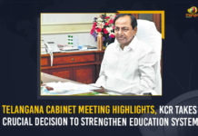 Telangana Cabinet Meeting Highlights KCR Takes Crucial Decision To Strengthen Education System, Telangana Cabinet Meeting Highlights, CM KCR Takes Crucial Decision To Strengthen Education System, Telangana Cabinet Meeting, Telangana Cabinet Meeting Latest News, Telangana Cabinet Meeting Live Updates, Telangana Cabinet Meeting News, Telangana Rashtra Samithi, Telangana Rashtra Samithi Live Updates, CM KCR Takes Crucial Decision Over Education System, Mana Ooru-Mana Badi programme, Mana Ooru-Mana Badi programme Latest News, Mana Ooru-Mana Badi programme Live Updates, Telangana Education System, TRS Party, Sabitha Indra Reddy, the Education Minister of Telangana, Mango News, Highlights of Telangana Cabinet Meeting,