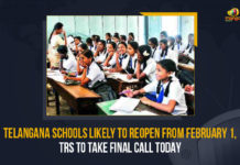Telangana Schools Likely To Reopen From February 1, TRS To Take Final Call Today Telangana Schools Likely To Reopen From February 1 TRS To Take Final Call Today, Telangana Schools Likely To Reopen From February 1, TRS To Take Final Call Today About Telangana Schools Reopen, Schools Likely To Reopen From February 1, Hyderabad Schools Likely To Reopen From February 1, Telangana, Telangana Latest News, Telangana Latest Updates, Mango News, The schools and educational institutions of Telangana Likely To Reopen From February 1, educational institutions of Telangana Likely To Reopen From February 1, educational institutions of Telangana are likely to reopen for offline classes from the 1st February, Telangana Schools are likely to reopen for offline classes from the 1st February, Schools Likely To Reopen From February 1,