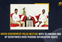 Union Government Holds Meeting With Telangana And AP Secretaries Over Pending Bifurcation Issues Union Government Holds Meeting With Telangana And AP Secretaries Over Pending Bifurcation Issues, Union Government, Meeting With Telangana And AP Secretaries, Meeting With Telangana And AP Secretaries Over Pending Bifurcation Issues, Pending Bifurcation Issues, Union Government Latest News, Union Government Live Updates, Telangana Secretaries, AP Secretaries, Telangana Secretaries Meeting, AP Secretaries Meeting, Telangana Secretaries Meeting With Union Government, AP Secretaries Meeting With Union Government, Union Government Holds Meeting With Telangana Secretaries, Union Government Holds Meeting With AP Secretaries, Mango News,