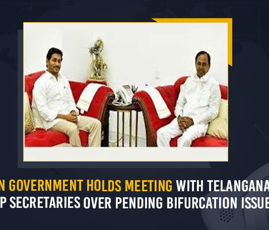 Union Government Holds Meeting With Telangana And AP Secretaries Over Pending Bifurcation Issues, Union Government, Meeting With Telangana And AP Secretaries, Meeting With Telangana And AP Secretaries Over Pending Bifurcation Issues, Pending Bifurcation Issues, Union Government Latest News, Union Government Live Updates, Telangana Secretaries, AP Secretaries, Telangana Secretaries Meeting, AP Secretaries Meeting, Telangana Secretaries Meeting With Union Government, AP Secretaries Meeting With Union Government, Union Government Holds Meeting With Telangana Secretaries, Union Government Holds Meeting With AP Secretaries, Mango News,