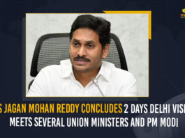 Andhra Pradesh CM YS Jaganmohan Reddy, AP CM YS Jagan Delhi Tour, AP CM YS Jagan Delhi Tour Updates, Chief Minister of Andhra Pradesh, CM Jagan Reddy Meets PM Modi, CM Jagan’s two days Delhi visit ends, Mango News, Meets Several Union Ministers And PM Modi, YS Jagan Delhi Visit, YS Jagan Mohan Reddy Concludes 2 Days Delhi Visit, YS Jagan Mohan Reddy Concludes 2 Days Delhi Visit Meets Several Union Ministers And PM Modi, YS Jagan Mohan Reddy ends Delhi tour