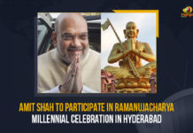 Amit Shah To Participate In Ramanujacharya Millennial Celebration In Hyderabad Amit Shah To Participate In Ramanujacharya Millennial Celebration In Hyderabad, Amit Shah To Participate In Ramanujacharya Millennial Celebration, Home Minister of India, Home Minister of India Amit Shah, Home Minister of India Amit Shah To Participate In Ramanujacharya Millennial Celebration In Hyderabad, 216 feet tall statue, 216 feet tall statue of 11th-century reformer and Vaishnavite saint Ramanujacharyulu, 216 feet tall statue of Vaishnavite saint Ramanujacharyulu, 216 feet tall statue would be a major highlight of Hyderabad, 45-acre complex, Millennial Celebration In Hyderabad, Chinna Jeeyar Swamy ashram, Ramanujacharya Millennial Celebrations, Ramanujacharya Millennial Celebrations In Muchintal, Ramanujacharya Millennial Celebrations In Telangana, Statue of Equality, Statue Of Equality Inauguration Event, Statue Of Equality Inauguration Event In Shamshabad, Statue Of Equality Inauguration Event In Telangana, Statue Of Equality Inauguration Event Latest News, Statue Of Equality Inauguration Event Latest Updates, Statue Of Equality Inauguration Event Live Updates, Mango News,