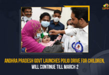 Andhra Pradesh Govt Launches Polio Drive For Children Will Continue Till March 2, Andhra Pradesh Govt Launches Polio Drive For Children, Andhra Pradesh Govt, Polio Drive For Children, Polio Drive, AP Govt, Polio Drive For Children Will Continue Till March 2, Polio Drive Latest News, Polio Drive Latest Updates, Polio Drive Live Updates, Children, Polio Drops, Andhra Pradesh, mango News,