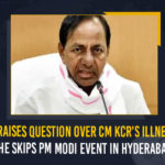 BJP Raises Question Over CM KCR’s Illness As He Skips PM Modi Event In Hyderabad BJP Raises Question Over CM KCR's Illness As He Skips PM Modi Event In Hyderabad, BJP Raises Question Over CM KCR's Illness, BJP Raises Question Over Chief Minister of Telangana Illness, BJP Raises Question, CM KCR's Skips PM Modi Event In Hyderabad, PM Modi Event In Hyderabad, Chandrashekar Rao, Chief Minister of Telangana, Chief Minister of Telangana skipped Prime Minister Narendra Modi's arrival event, Prime Minister Narendra Modi's arrival event, Mango News, PM Modi, Narendra Modi, Prime Minister of India, Narendra Modi reached Hyderabad for the most awaited "Statue of Equality" inauguration, Statue of Equality inauguration, PM Modi Set To Unveil Statue Of Equality In Hyderabad, Prime Minister of India is set to inaugurate Statue of Equality in Hyderabad, Prime Minister of India Narendra Modi, Ramanujacharya Millennial Celebrations, Ramanujacharya Millennial Celebrations In Muchintal, Ramanujacharya Millennial Celebrations In Telangana, Statue of Equality, Statue Of Equality Inauguration Event, Statue Of Equality Inauguration Event In Shamshabad, Statue Of Equality Inauguration Event In Telangana, Statue Of Equality Inauguration Event Latest News, Statue Of Equality Inauguration Event Latest Updates, Statue Of Equality Inauguration Event Live Updates,
