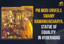 Hyderabad: PM Modi Unveils Statue Of Equality, Participates In Ramanujacharya Millennial Celebrations Hyderabad PM Modi Unveils Statue Of Equality Participates In Ramanujacharya Millennial Celebrations, PM Modi Unveils Statue Of Equality, PM Modi Participates In Ramanujacharya Millennial Celebrations, Prime Minister Narendra Modi, Prime Minister Narendra Modi Participates In Ramanujacharya Millennial Celebrations, Narendra Modi Participates In Ramanujacharya Millennial Celebrations, Prime Minister Narendra Modi unveils the 216 feet tall Statue of Equality, 216 feet tall Statue of Equality, 216 feet tall Statue, Mango News, PM Modi, Narendra Modi, Prime Minister of India, Narendra Modi reached Hyderabad for the most awaited "Statue of Equality" inauguration, Statue of Equality inauguration, PM Modi Set To Unveil Statue Of Equality In Hyderabad, Prime Minister of India is set to Unveils Statue Of Equality in Hyderabad, Prime Minister of India Narendra Modi, Ramanujacharya Millennial Celebrations, Ramanujacharya Millennial Celebrations In Muchintal, Ramanujacharya Millennial Celebrations In Telangana, Statue of Equality, Statue Of Equality Inauguration Event, Statue Of Equality Inauguration Event In Shamshabad, Statue Of Equality Inauguration Event In Telangana, Statue Of Equality Inauguration Event Latest News, Statue Of Equality Inauguration Event Latest Updates, Statue Of Equality Inauguration Event Live Updates,