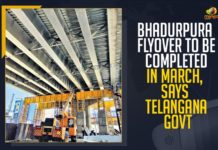 Bhadurpura Flyover To Be Completed In March, Says Telangana Govt Bhadurpura Flyover To Be Completed In March Says Telangana Govt, Bhadurpura Flyover, Bhadurpura Flyover To Be Completed In March, Telangana Govt Says Bhadurpura Flyover To Be Completed In March, Bahadurpura flyover which is being developed by the GHMC, Strategic Road Development Plan, the flyover is expected to be completed by March end, Bhadurpura, Flyover, 690-meter long flyover, 690-meter long Bhadurpura flyover, Bhadurpura Flyover Latest News, Bhadurpura Flyover Latest Updates, Bhadurpura Flyover Live Updates, Mango News, Telangana,