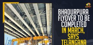 Bhadurpura Flyover To Be Completed In March Says Telangana Govt, Bhadurpura Flyover, Bhadurpura Flyover To Be Completed In March, Telangana Govt Says Bhadurpura Flyover To Be Completed In March, Bahadurpura flyover which is being developed by the GHMC, Strategic Road Development Plan, the flyover is expected to be completed by March end, Bhadurpura, Flyover, 690-meter long flyover, 690-meter long Bhadurpura flyover, Bhadurpura Flyover Latest News, Bhadurpura Flyover Latest Updates, Bhadurpura Flyover Live Updates, Mango News, Telangana,