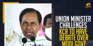 Union Minister Challenges KCR To Have Debate Over Modi Govt Performance, Union Minister Challenges KCR, KCR To Have Debate Over Modi Govt Performance, Union Minister Challenges KCR To Have Debate Over Modi Govt, Union Minister for tourism and culture G Kishan Reddy, Kishan Reddy Challenges KCR To Have Debate Over Modi Govt Performance, Union Minister for tourism and culture, Telangana Chief Minister K Chandrasekhar Rao, Telangana Chief Minister, K Chandrasekhar Rao, Debate Over Modi Govt Performance, Narendra Modi government, Narendra Modi, PM Modi, Prime Minister of India, Telangana, Telangana Latest News, Telangana Latest Updates, Mango News,