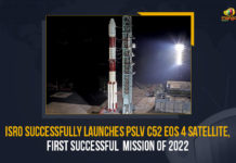 ISRO Successfully Launches PSLV C52 EOS 4 Satellite, First Successful Mission Of 2022 ISRO Successfully Launches PSLV C52 EOS 4 Satellite First Successful Mission Of 2022, ISRO Successfully Launches PSLV C52 EOS 4 Satellite, First Successful Mission Of 2022, 2022 First Successful Mission, PSLV C52 EOS 4 Satellite, Indian Space and Research Organization, Earth Observation Satellite, ISRO Successfully Launches Earth Observation Satellite, ISRO Successfully Launches Polar Satellite Launch Vehicle, Satish Dhawan Space Center, Radar Imaging Satellite, RISAT, EOS 4 Satellite launch was successful, Mango News,