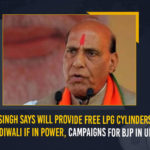 Rajnath Singh Says Will Provide Free LPG Cylinders On Holi Diwali If In Power Campaigns For BJP In UP, Rajnath Singh Says Will Provide Free LPG Cylinders On Holi And Diwali, Power Campaigns For BJP In UP, Power Campaigns For BJP, Union Defence Minister Rajnath Singh visited Uttar Pradesh, Union Defence Minister Rajnath Singh, Union Defence Minister, Rajnath Singh, Uttar Pradesh, Uttar Pradesh Assembly elections, third phase would be held for 59 Assembly seats in 16 districts, 59 Assembly seats in 16 districts, 59 Assembly seats, 16 districts, UP Assembly elections, Assembly elections, Uttar Pradesh Assembly elections Latest News, Uttar Pradesh Assembly elections Latest Updates, Uttar Pradesh Assembly elections Live Updates, Mango News, Free LPG Cylinders On Holi, Free LPG Cylinders On Diwali, LPG Cylinders,