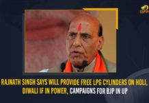 Rajnath Singh Says Will Provide Free LPG Cylinders On Holi Diwali If In Power Campaigns For BJP In UP, Rajnath Singh Says Will Provide Free LPG Cylinders On Holi And Diwali, Power Campaigns For BJP In UP, Power Campaigns For BJP, Union Defence Minister Rajnath Singh visited Uttar Pradesh, Union Defence Minister Rajnath Singh, Union Defence Minister, Rajnath Singh, Uttar Pradesh, Uttar Pradesh Assembly elections, third phase would be held for 59 Assembly seats in 16 districts, 59 Assembly seats in 16 districts, 59 Assembly seats, 16 districts, UP Assembly elections, Assembly elections, Uttar Pradesh Assembly elections Latest News, Uttar Pradesh Assembly elections Latest Updates, Uttar Pradesh Assembly elections Live Updates, Mango News, Free LPG Cylinders On Holi, Free LPG Cylinders On Diwali, LPG Cylinders,