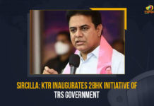 Sircilla: KTR Inaugurates 2BHK Initiative Of TRS Government Sircilla KTR Inaugurates 2BHK Initiative Of TRS Government, Sircilla, KTR Inaugurates 2BHK Initiative Of TRS Government, 2BHK Initiative Of TRS Government, KTR, Municipal Administration and Urban Development minister KT Rama Rao, minister KT Rama Rao, KT Rama Rao, KTR Inaugurated double bedroom houses in Rajanna-Sircilla district, double bedroom houses, double bedroom houses in Rajanna-Sircilla district, double bedroom houses to the beneficiaries, Telangana government, Telangana minister KT Rama Rao, Telangana minister KTR, Telangana, Telangana Latest News, Telangana Latest Updates, Mango News,