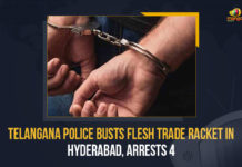 Telangana Police Busts Flesh Trade Racket In Hyderabad, Arrests 4 Telangana Police Busts Flesh Trade Racket In Hyderabad Arrests 4, Telangana Police Busts Flesh Trade Racket In Hyderabad, Flesh Trade Racket In Hyderabad, Flesh Trade Racket, Telangana Police Busts Flesh Trade Racket In Hyderabad And Arrests 4, Telangana Police Arrests 4, Jawaharnagar police busted a flesh trade racket rescuing three women, Jawaharnagar police rescued three women, three women, police arrested four persons for allegedly organizing Flesh Trade, Flesh Trade Racket In Telangana, Jawaharnagar police, Jawaharnagar police arrested four persons, four persons, Flesh Trade, Telangana, Telangana Latest News, Telangana Latest Updates, Mango News,