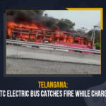 Telangana TSRTC Electric Bus Catches Fire While Charging, Telangana, TSRTC Electric Bus Catches Fire While Charging, Electric Bus Catches Fire While Charging, Electric Bus Catches Fire While Charging In Telangana, An electric bus of the Telangana State Road Transport Corporation went up in flames in Secunderabad, Telangana State Road Transport Corporation, electric bus, TSRTC, TSRTC Electric Bus, Telangana Latest News, Telangana Latest Updates, TSRTC Electric Bus Catches Fire, Mango News,