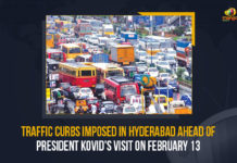 Traffic Curbs Imposed In Hyderabad Ahead Of President Kovid’s Visit On February 13 Traffic Curbs Imposed In Hyderabad Ahead Of President Kovid's Visit On February 13, Traffic Curbs Imposed In Hyderabad, President Kovid's Visit On February 13, Traffic Curbs Imposed In Hyderabad Ahead Of President Kovid's Visit, Ram Nath Kovind's visit to Hyderabad, Ram Nath Kovind, President Ram Nath Kovind, President Ram Nath Kovind's Visit On February 13, Ramanujacharya Millennial Celebrations, Ramanujacharya Millennial Celebrations In Muchintal, Ramanujacharya Millennial Celebrations In Telangana, Statue of Equality, Statue Of Equality Event, Statue Of Equality Event In Shamshabad, Statue Of Equality Event In Telangana, Statue Of Equality Event Latest News, Statue Of Equality Event Latest Updates, Statue Of Equality Event Live Updates, Sri Ramanuja Jeeyar Ashram in Muchintal, Sri Ramanuja Jeeyar Ashram, President of India, President of India Ram Nath Kovind, Mango News,