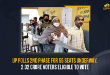 UP Polls 2nd Phase For 55 Seats Underway, 2.02 Crore Voters Eligible To Vote UP Polls 2nd Phase For 55 Seats Underway 2.02 Crore Voters Eligible To Vote, UP Polls, second phase of the Uttar Pradesh Assembly elections are underway, second phase of the Uttar Pradesh Assembly elections, second phase of the UP Polls, Phase For 55 Seats Underway 2.02 Crore Voters Eligible To Vote, 2.02 Crore Voters Eligible To Vote For Polls In UP, 55 Assembly seats at 23404 polling booths, 55 Assembly seats, 23404 polling booths, Uttar Pradesh Assembly elections, Uttar Pradesh Assembly elections Latest News, Uttar Pradesh Assembly elections Latest Updates, Uttar Pradesh Assembly elections Live Updates, Assembly elections 2022, Assembly elections, UP Assembly elections, Mango News, 2.02 Crore Voters,