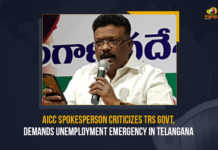 AICC Spokesperson Criticizes TRS Govt Demands Unemployment Emergency In Telangana, AICC Spokesperson Criticizes TRS Govt, AICC Spokesperson Demands Unemployment Emergency In Telangana, Unemployment Emergency In Telangana, TRS Govt, AICC Spokesperson, All Indian Congress Committee, All Indian Congress Committee Spokesperson Criticizes TRS Govt, Dasoju Sravan Kumar the All Indian Congress Committee Speaker, AICC Speaker, Telangana Pradesh Congress Committee, TPCC, Telangana Rashtra Samithi, TPCC took a dig at the ruling TRS Government over the unemployment issue, unemployment issue, Mango News,