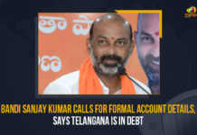 Bandi Sanjay Kumar Calls For Formal Account Details Says Telangana Is In Debt, Bandi Sanjay Kumar Calls For Formal Account Details, Bandi Sanjay Kumar Says Telangana Is In Debt, Telangana Is In Debt, Formal Account Details, Bharatiya Janata Party state president Bandi Sanjay Kumar, BJP state president Bandi Sanjay Kumar, Bandi Sanjay Kumar, Bandi Sanjay Kumar Says Telangana is in debt we demand formal account, formal account, Telangana debt, Telangana BJP President said That Telangana is in debt, Telangana BJP President, Telangana BJP President Bandi Sanjay Kumar, MP Bandi Sanjay Kumar demands formal account, Mango News,