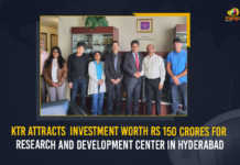 KTR Attracts Investment Worth Rs 150 Crores For Research And Development Center In Hyderabad, Research And Development Center In Hyderabad, Research Center In Hyderabad, Development Center In Hyderabad, KTR Attracts Investment Worth Rs 150 Crores For Research And Development Center, Research And Development Center, A foreign company announced to invest 150 Cr to set up an international standards research and development center in Hyderabad, $20 million, KTR Attracts Investment Worth $20 million, Telangana Minister KTR On 10 Day Trip To USA, Telangana Minister KTR Will Seek Investment For Telangana, Telangana Minister, Minister KTR 10 Days Tour, America Tour, KTR 10 Days Tour, Telangana Minister KTR, KTR, Minister KTR, KT Rama Rao, Minister of Municipal Administration and Urban Development of Telangana, KT Rama Rao Minister of Municipal Administration and Urban Development of Telangana, KT Rama Rao Information Technology Minister, Mango News,