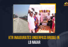 Minister KTR Inaugurates Underpass at LB Nagar Junction and LHS Flyover at Bairamalguda Junction, Minister KTR Inaugurates Underpass Bridge and LHS Flyover, KTR Inaugurates Underpass Bridge In LB Nagar, Minister KTR Inaugurates Underpass at LB Nagar Junction, Minister KTR LHS Flyover at Bairamalguda Junction, Underpass Bridge In LB Nagar Junction, LB Nagar Junction, LHS Flyover at Bairamalguda Junction, Bairamalguda Junction, LHS Flyover, Underpass Bridge, KTR, Minister KTR, KT Rama Rao, Minister of Municipal Administration and Urban Development of Telangana, KT Rama Rao Minister of Municipal Administration and Urban Development of Telangana, Telangana Minister KTR, KT Rama Rao Information Technology Minister, Minister KTR inaugurated an underpass bridge in LB Nagar crossroads and a flyover in Bairamalguda, IT Minister also laid the foundation stone for the nala developmental works in Nagole and Bandlaguda, nala developmental works in Nagole and Bandlaguda, TRS Government, Mango News,