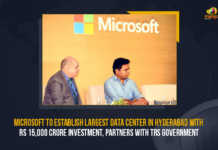 Data Center in Telangana, Investment of Over Rs 15000 Cr, Largest Data Center, Largest Data Center in Hyderabad, Largest Data Center in Hyderabad with an Investment of Over Rs 15000 Cr, Largest Data Center in Telangana, Mango News, Mango News Telugu, Microsoft, Microsoft to Setup its Largest Data Center, Microsoft to Setup its Largest Data Center in Hyderabad, Microsoft to Setup its Largest Data Center in Hyderabad of Over Rs 15000 Cr, Microsoft to Setup its Largest Data Center in Hyderabad with an Investment of Over Rs 15000 Cr, Microsoft to Setup its Largest Data Center in Telangana, Microsoft to Setup its Largest Data Center with an Investment of Over Rs 15000 Cr, telangana