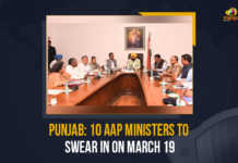 Punjab 10 AAP Ministers To Swear In On March 19, 10 AAP Ministers To Swear In On March 19, Ten ministers including a woman would be inducted in the Bhagwant Mann government in Punjab on Saturday, Bhagwant Mann government in Punjab, Ten ministers, Ten ministers including a woman, Bhagwant Mann government, swearing-in ceremony of the Mann's cabinet will be held at Punjab Raj Bhawan, swearing-in ceremony of the Mann's cabinet, Punjab Raj Bhawan, Mann's cabinet, Aam Aadmi Party, Aam Aadmi Party ministers, Aam Aadmi Party ministers For Punjab, Aam Aadmi Party Ten ministers, Mango News,