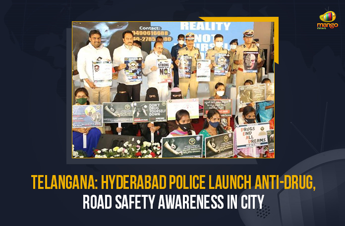 Telangana-Hyderabad-Police-Launch-Anti-Drug,-Road-Safety-Awareness-In-City Telangana Hyderabad Police Launch Anti-Drug Road Safety Awareness In City, Hyderabad Police Launch Anti-Drug Road Safety Awareness In City, Telangana Police Launch Anti-Drug Road Safety Awareness In City, Hyderabad Police, Telangana Police, Anti-Drug Road Safety Awareness, Anti-Drug Road Safety Awareness In Hyderabad City, Anti-Drug Road Safety Awareness In Telangana, Hyderabad City Police Commissioner CV Anand, Hyderabad City Police Commissioner, Hyderabad City Police viz Road Safety Awareness, anti-drug awareness stalls installed at Hyderabad’s iconic exhibition Numaish, Hyderabad’s iconic exhibition Numaish, Numaish 2022, 2022 Numaish, Mango News,