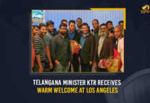 Telangana Minister KTR Receives Warm Welcome At Los Angeles Telangana Minister KTR Receives Warm Welcome At Los Angeles, Telangana Minister KTR Receives Warm Welcome At LA, Minister KTR Receives Warm Welcome At Los Angeles, KTR Receives Warm Welcome At Los Angeles, Los Angeles, Telangana Minister KTR On 10 Day Trip To USA, Telangana Minister KTR Will Seek Investment For Telangana, Telangana Minister, Telangana Minister KTR 10 Days Tour of America For The Investments, Minister KTR 10 Days Tour of America For The Investments, KTR 10 Days Tour of America For The Investments, Minister KTR 10 Days Tour, Investments, America Tour, KTR 10 Days Tour, Telangana Minister KTR, KTR, Minister KTR, KT Rama Rao, Minister of Municipal Administration and Urban Development of Telangana, KT Rama Rao Minister of Municipal Administration and Urban Development of Telangana, KT Rama Rao Information Technology Minister, Mango News,