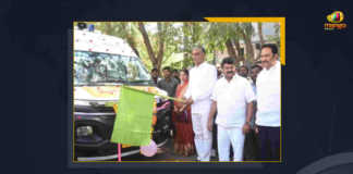 Telangana Minister T Harish Rao Flags Off Ambulance Services In Vengal Rao Nagar, Health Minister of Telangana Harish Rao flagged off ambulances Indian Institute of Health as well as Family Welfare in Vengal Rao Nagar, Telangana Minister T Harish Rao, Telangana Health Minister, T Harish Rao, Telangana Health Minister T Harish Rao, Ambulance Serices In Vengal Rao Nagar, Vengal Rao Nagar, Ambulance Services, ambulances, Indian Institute of Health, Indian Institute of Health ambulances, Ambulance Services Latest News, Ambulance Services Latest Updates, Family Welfare in Vengal Rao Nagar, Finance Minister oF Telangana, T Harish Rao Finance Minister oF Telangana, Finance Minister, Mango News,