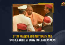 Uttar Pradesh Yogi Adityanath And SP Chief Akhilesh Yadav Take Oath As MLAs, Yogi Adityanath And SP Chief Akhilesh Yadav Take Oath As MLAs, Yogi Adityanath Take Oath As MLA, SP Chief Akhilesh Yadav Take Oath As MLA, Yogi Adityanath, SP Chief Akhilesh Yadav, Chief Minister of Uttar Pradesh, Chief Minister of Uttar Pradesh took oath as the member of the Uttar Pradesh Legislative Assembly, Uttar Pradesh Legislative Assembly, UP CM Yogi Adityanath, CM Yogi Adityanath, Chief Minister of Uttar Pradesh Yogi Adityanath, Yogi Adityanath Chief Minister of Uttar Pradesh, Mango News,