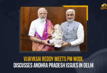 Vijayasai Reddy Meets PM Modi Discusses Andhra Pradesh Issues In Delhi, Vijayasai Reddy Meets PM Modi, Vijayasai Reddy To Discusses Andhra Pradesh Issues In Delhi, Discusses Andhra Pradesh Issues, Andhra Pradesh Issues, AP Issues, Vijayasai Reddy, Chairman of the Parliamentary Standing Committee on Commerce, Vijayasai Reddy Chairman of the Parliamentary Standing Committee on Commerce, MP Vijayasai Reddy, AP MP Vijayasai Reddy, Andhra Pradesh Issues Latest News, Andhra Pradesh Issues Latest Updates, Mango News,